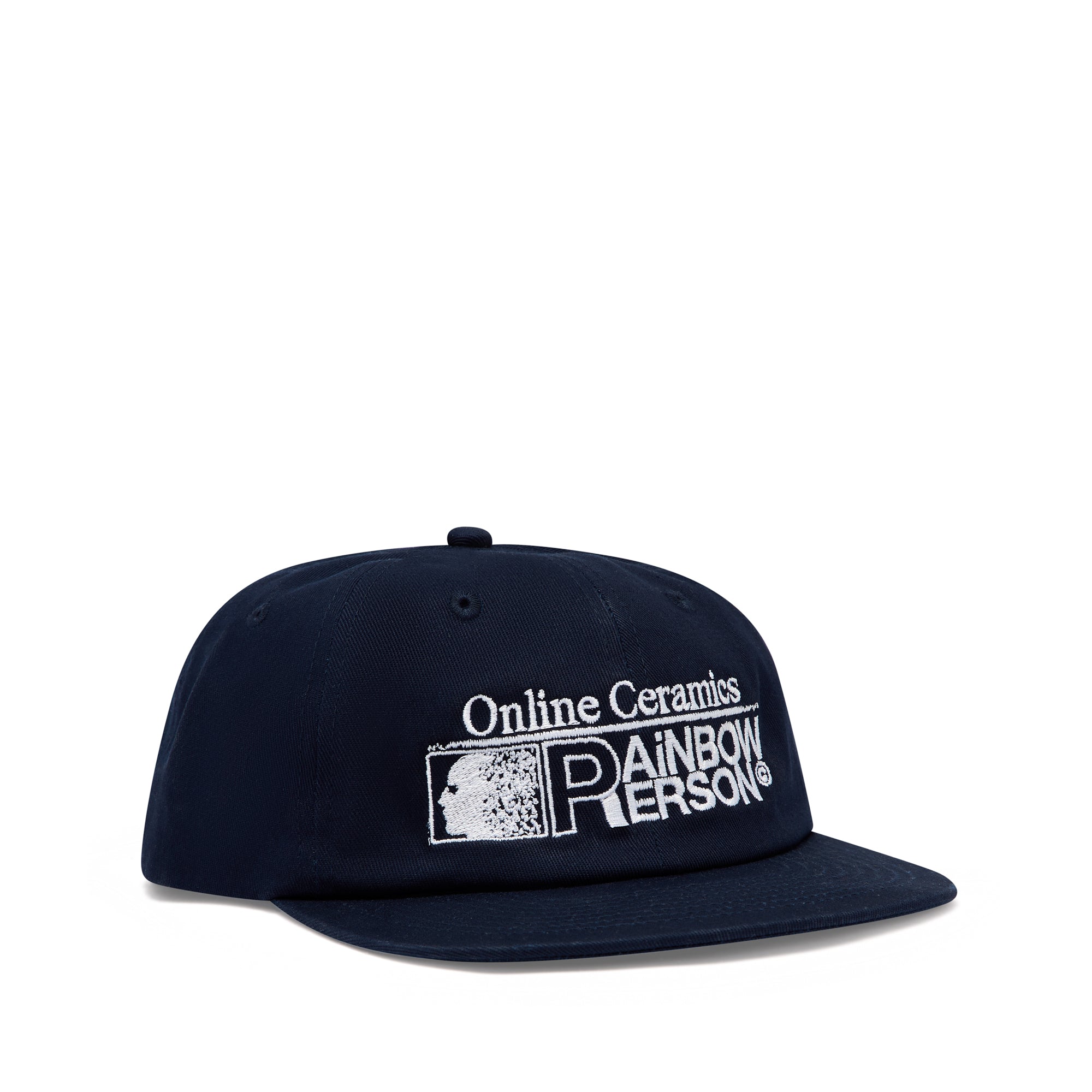 Online Ceramics - Rainbow Person Hat - (Navy) view 2, Click to Zoom in