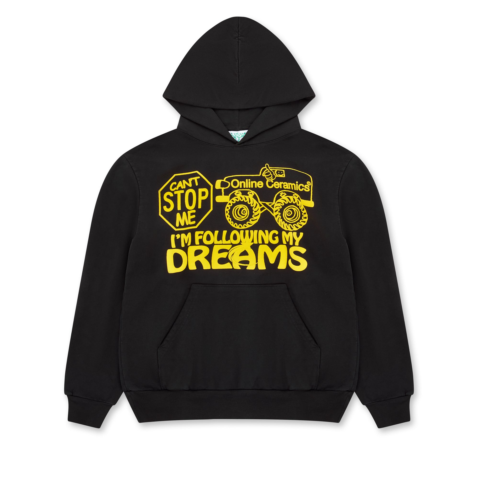 Online Ceramics - Following My Dreams Hoodie - (Off Black) view 1, Click to Zoom in