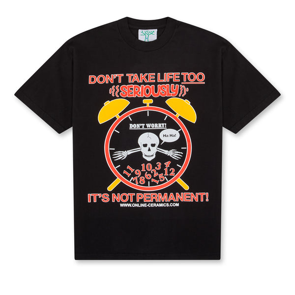 Online Ceramics - Don’t Worry T-Shirt - (Black)