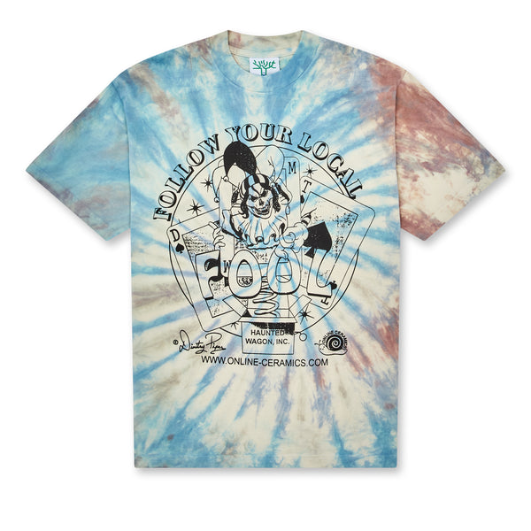 Online Ceramics - Follow Your Local Fool T-Shirt - (Hand Dye)