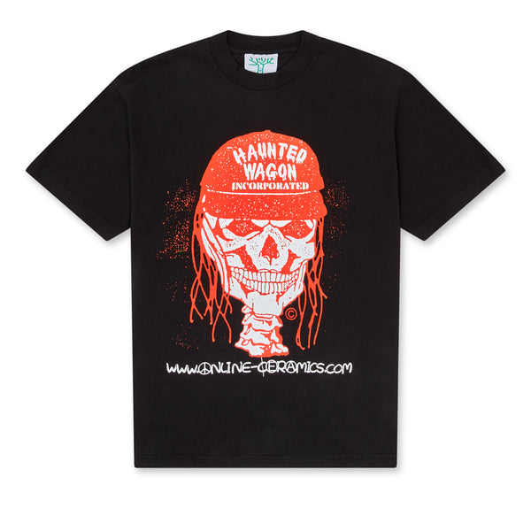 Online Ceramics - Haunted Wagon Representative T-Shirt - (Black)