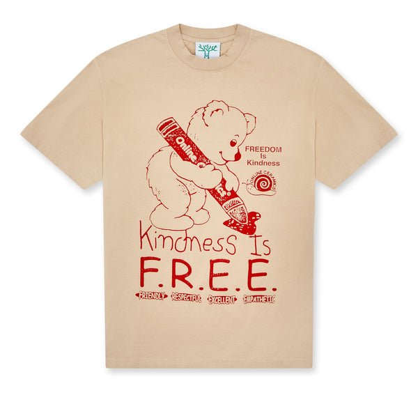Online Ceramics - Kindness Is Free T-Shirt - (Tan)