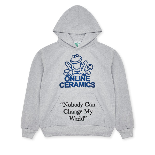 Online Ceramics - Nobody Can Change My World Hoodie - (Ash)