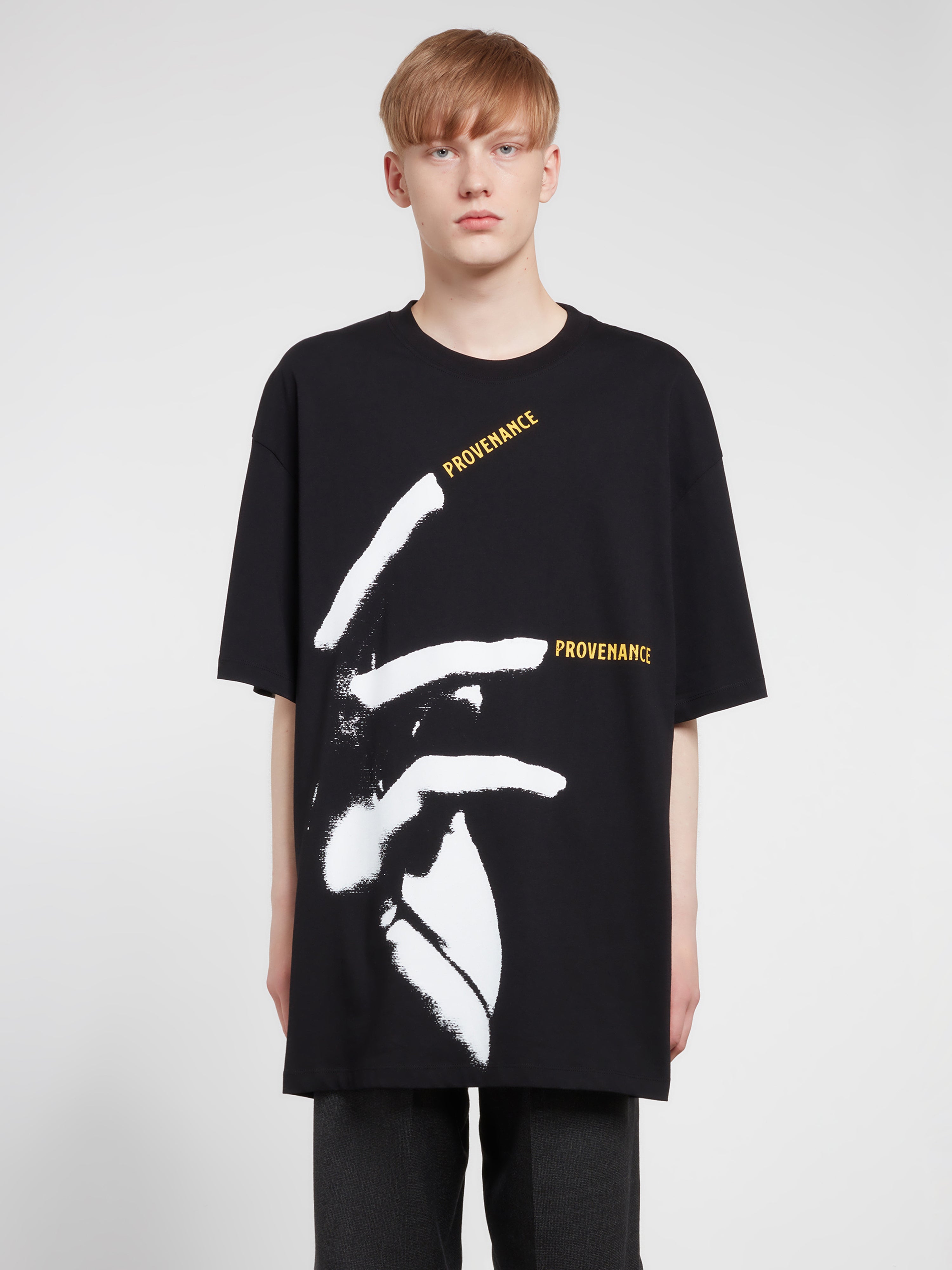 Raf Simons Men's Oversized T-Shirt With Nails Print (Black