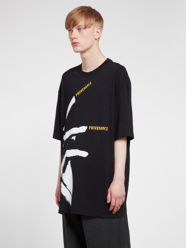 Raf Simons - Men’s Oversized T-Shirt With Nails Print - (Black)