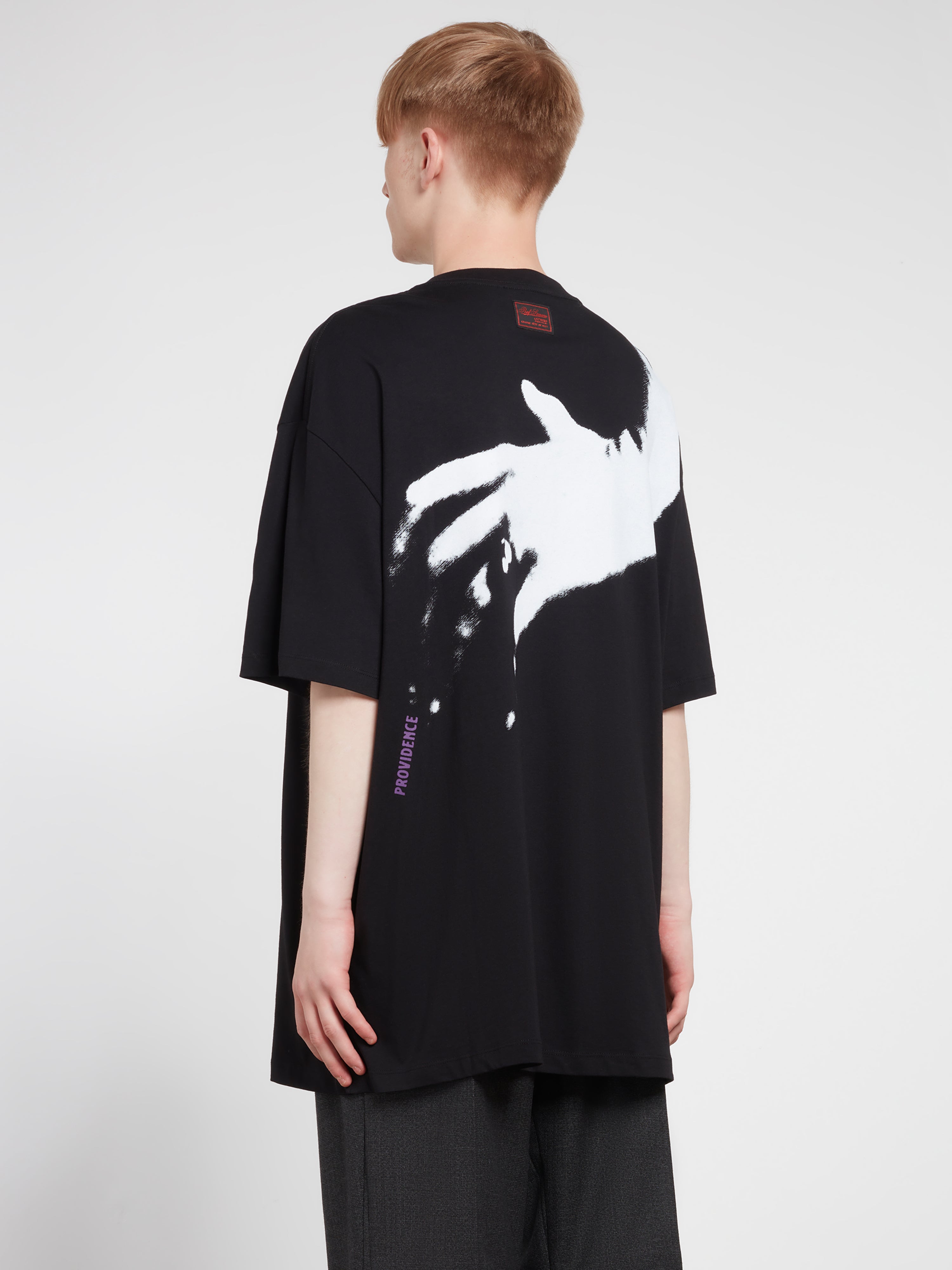 Raf Simons Men's Oversized T-Shirt With Nails Print (Black