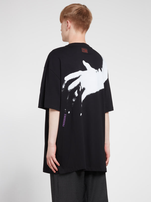 Raf Simons - Men’s Oversized T-Shirt With Nails Print - (Black)