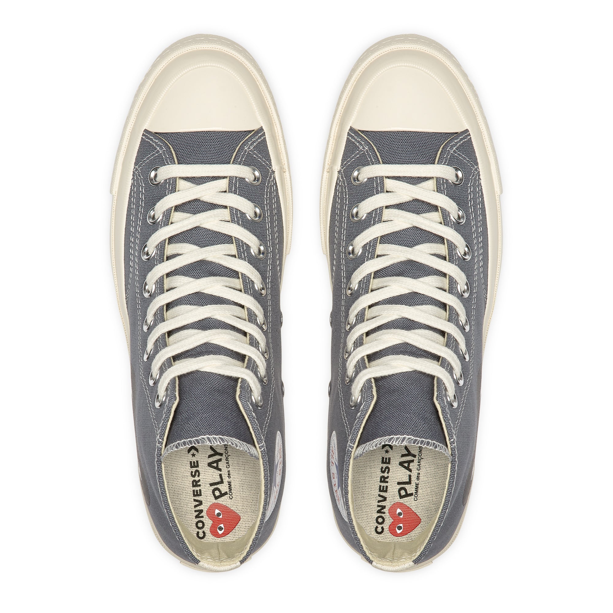 Play Converse - Black Heart Chuck Taylor All Star ’70 High Sneakers - (Grey) view 5