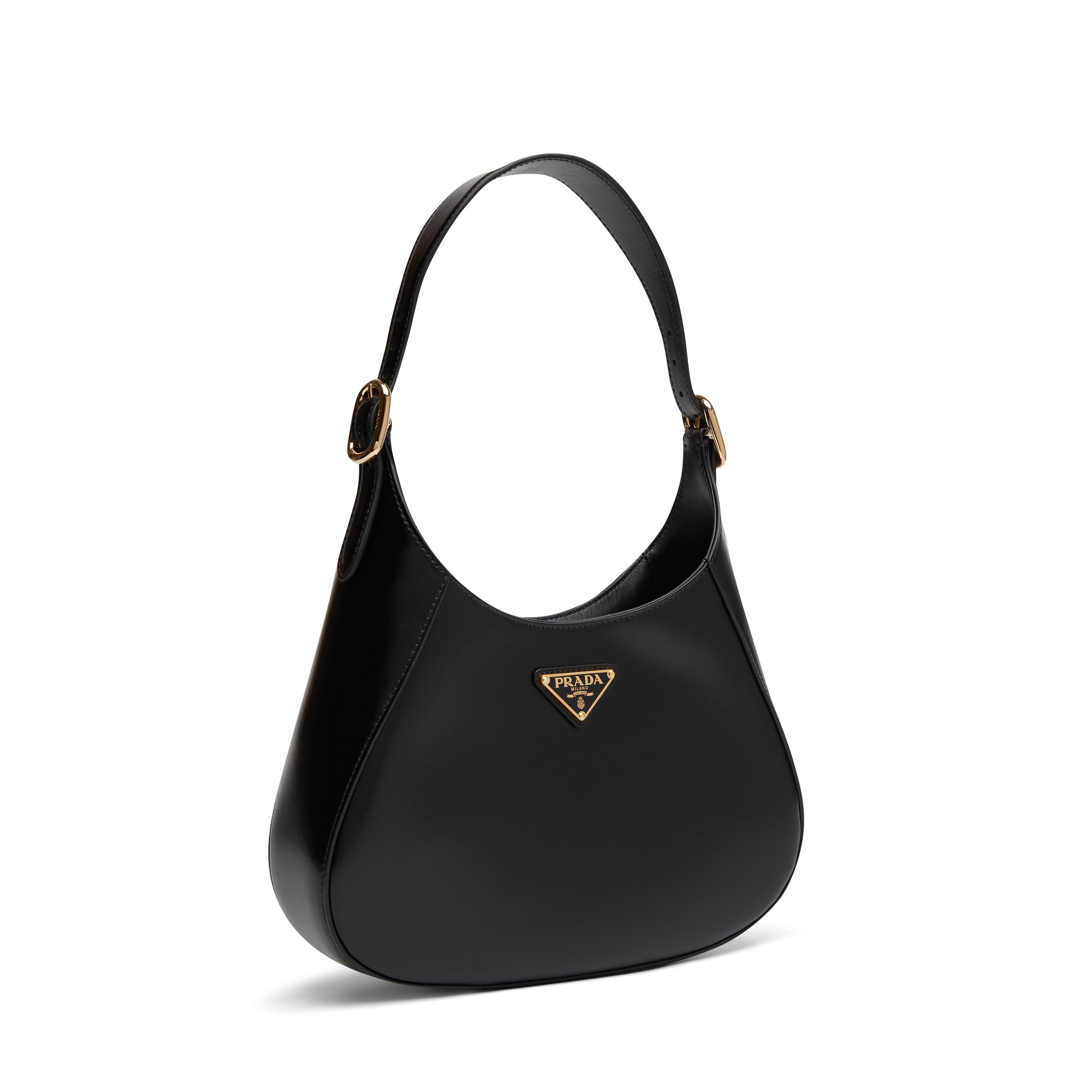 Shop PRADA Studded Chain Leather Elegant Style Logo Shoulder Bags by  winwinco