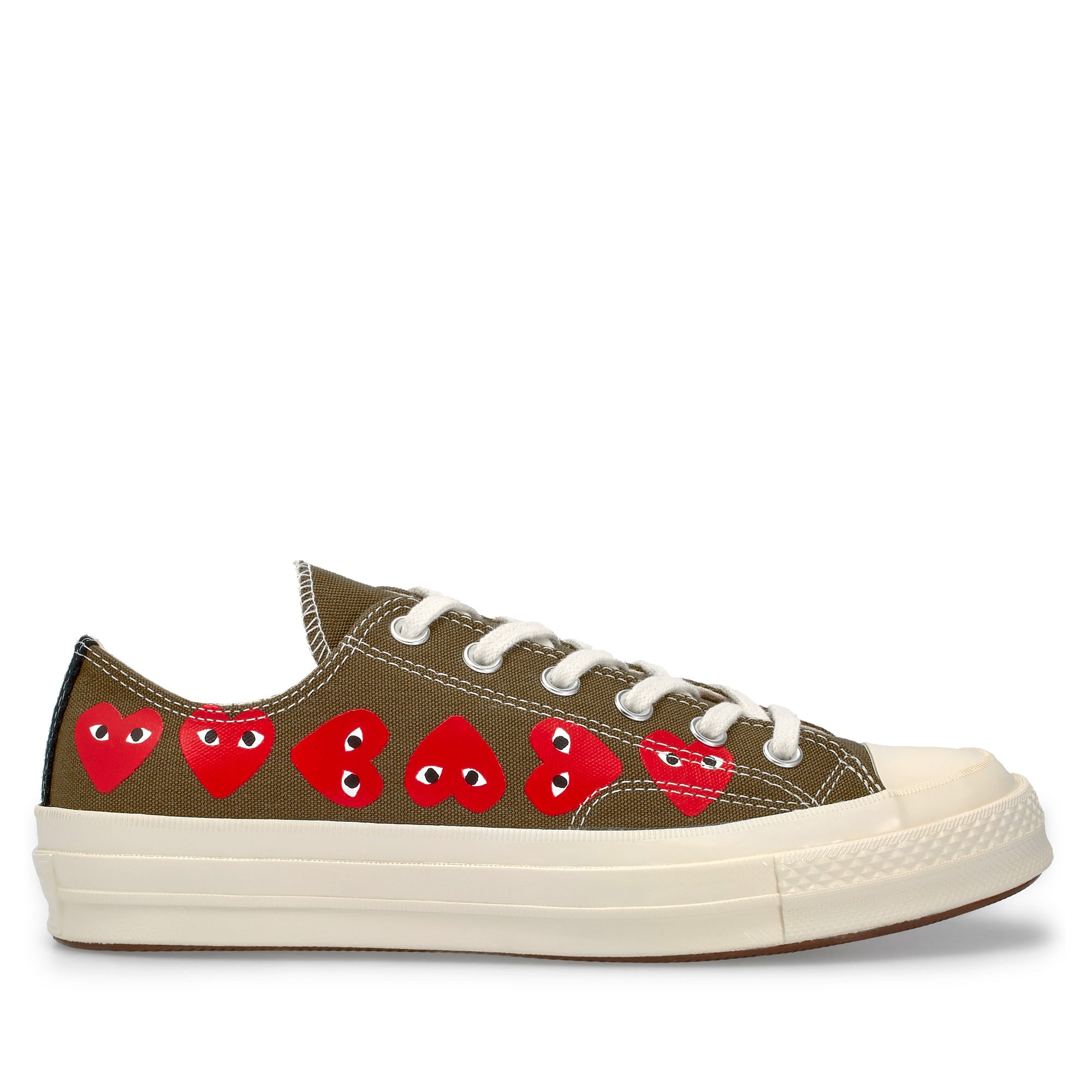 Play Converse - Multi Red Heart Chuck Taylor All Star ’70 Low Sneakers - (Khaki) view 1