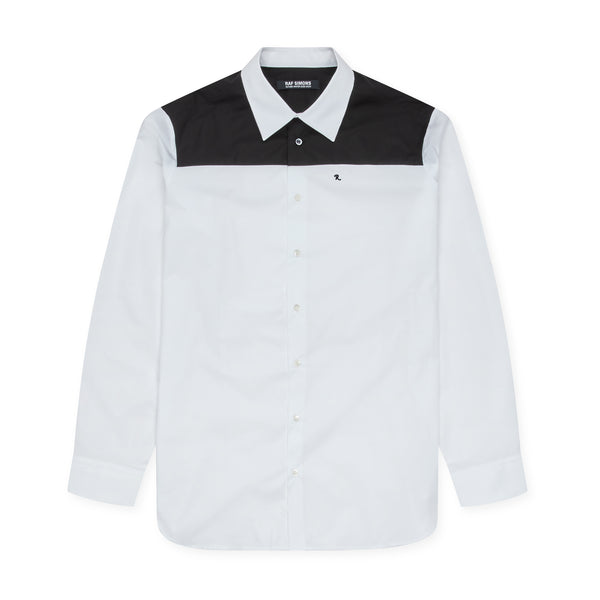 Raf Simons - Men’s Bicolour Americano Shirt - (White/Black)