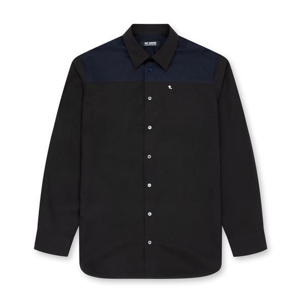 Raf Simons - Men’s Bicolour Americano Shirt Print - (Black/Night)