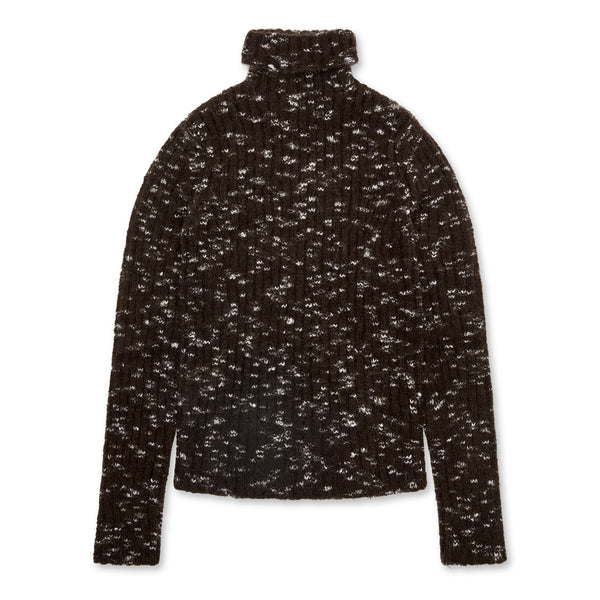 Raf Simons - Men’s Ribbed Spotted Turtleneck Sweater - (Brown/Grey)