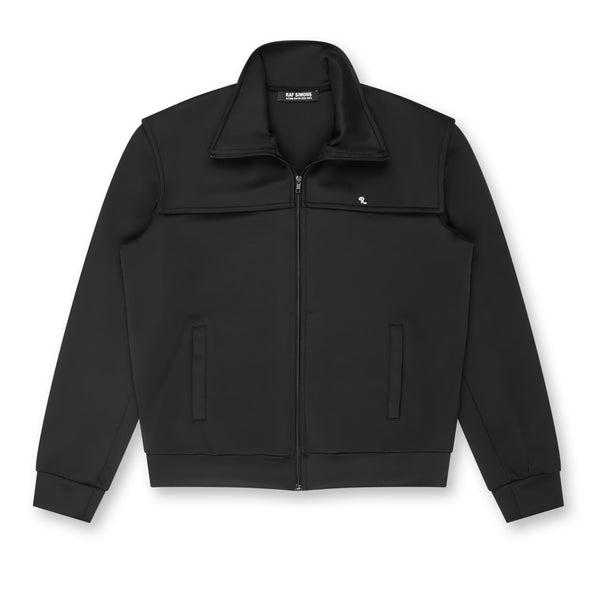 Raf Simons - Men’s Zip Up Track Jacket With Storm Flaps - (Black)