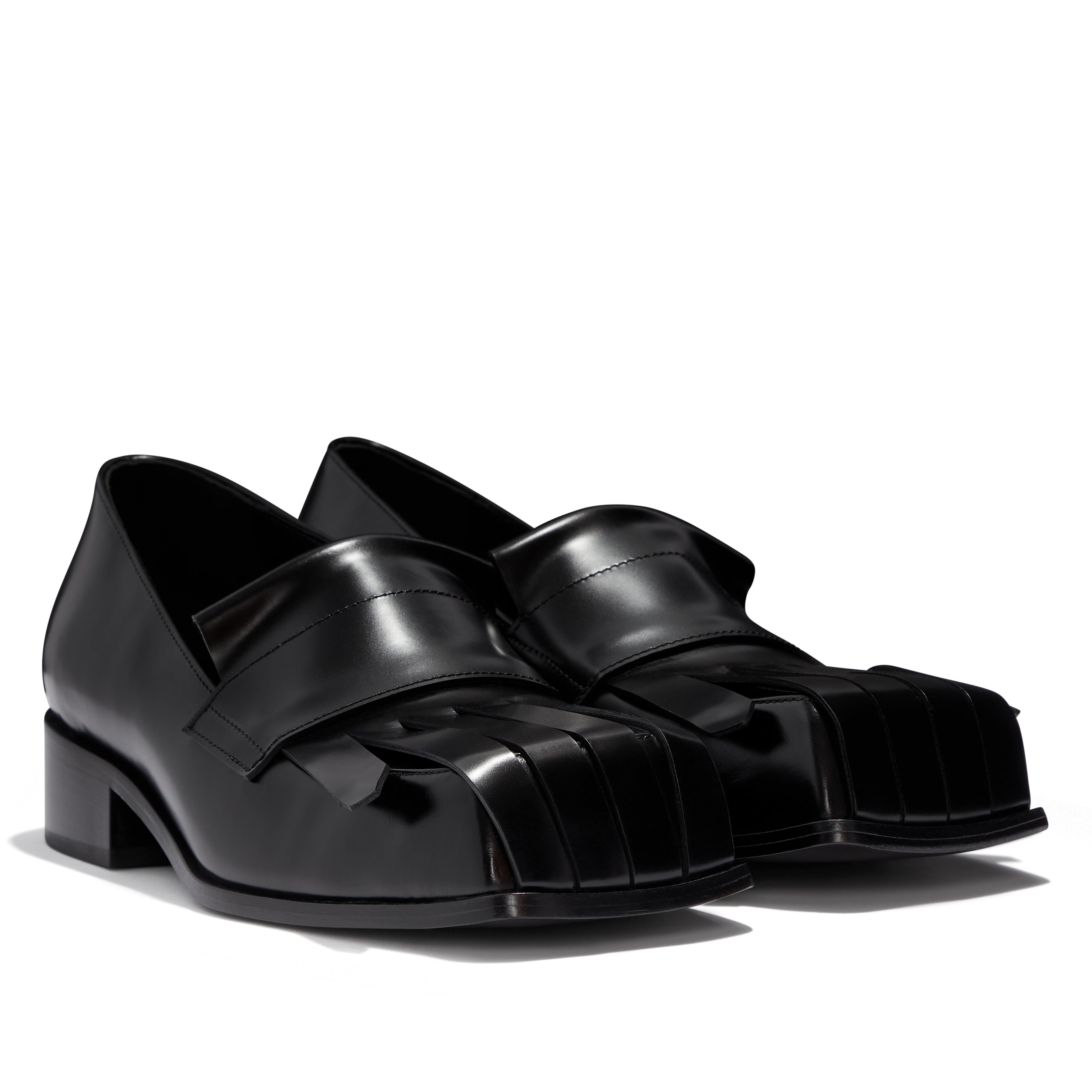 Raf Simons Men's Loafer With Fringes (Black) | Dover Street Market