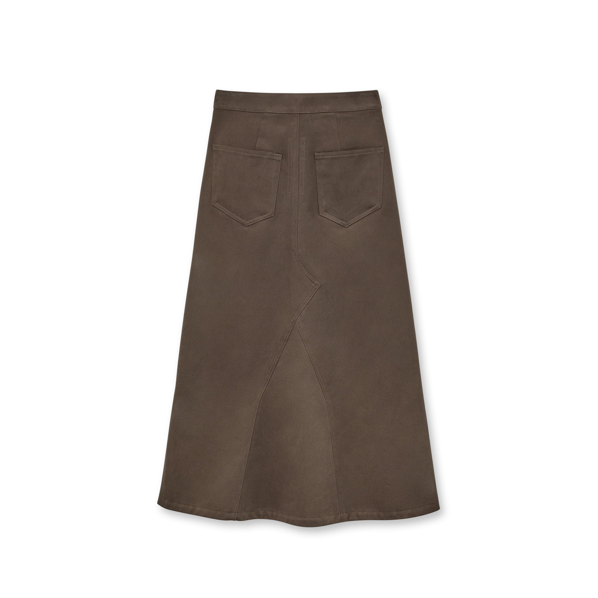 Rick Owens - Women’s Woven Knee Godet Skirt - (Dust)