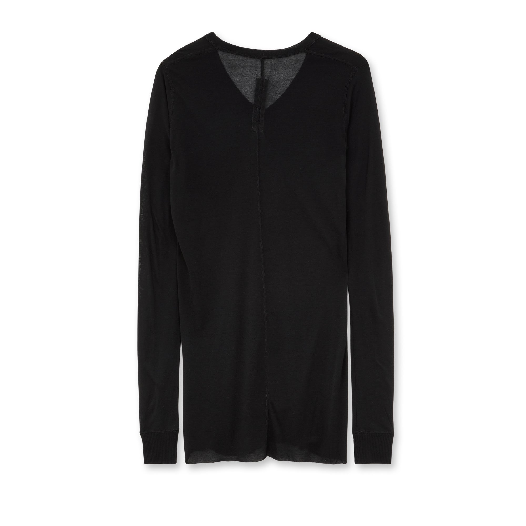 Rick Owens - Women’s Knit V Neck Longsleeve T-Shirt - (Black)