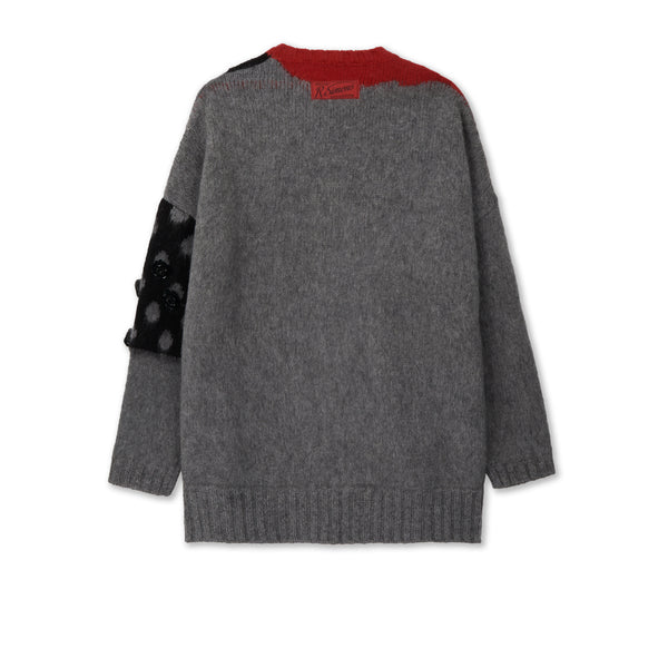 Raf Simons - Unisex Oversized Knit Sweater - (Grey)