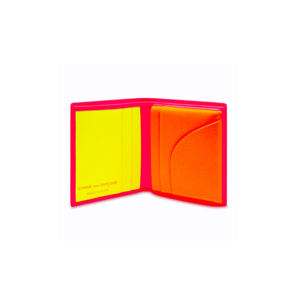 CDG Wallet - Super Fluo Pink/Yellow Wallet - (SA0641SF)