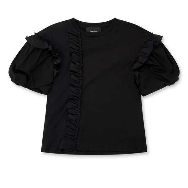 Simone Rocha - Women’s Short Puff Sleeve T-Shirt - (Black)