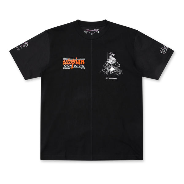 Space Available - Utopian Architecture T-Shirt - (Black)