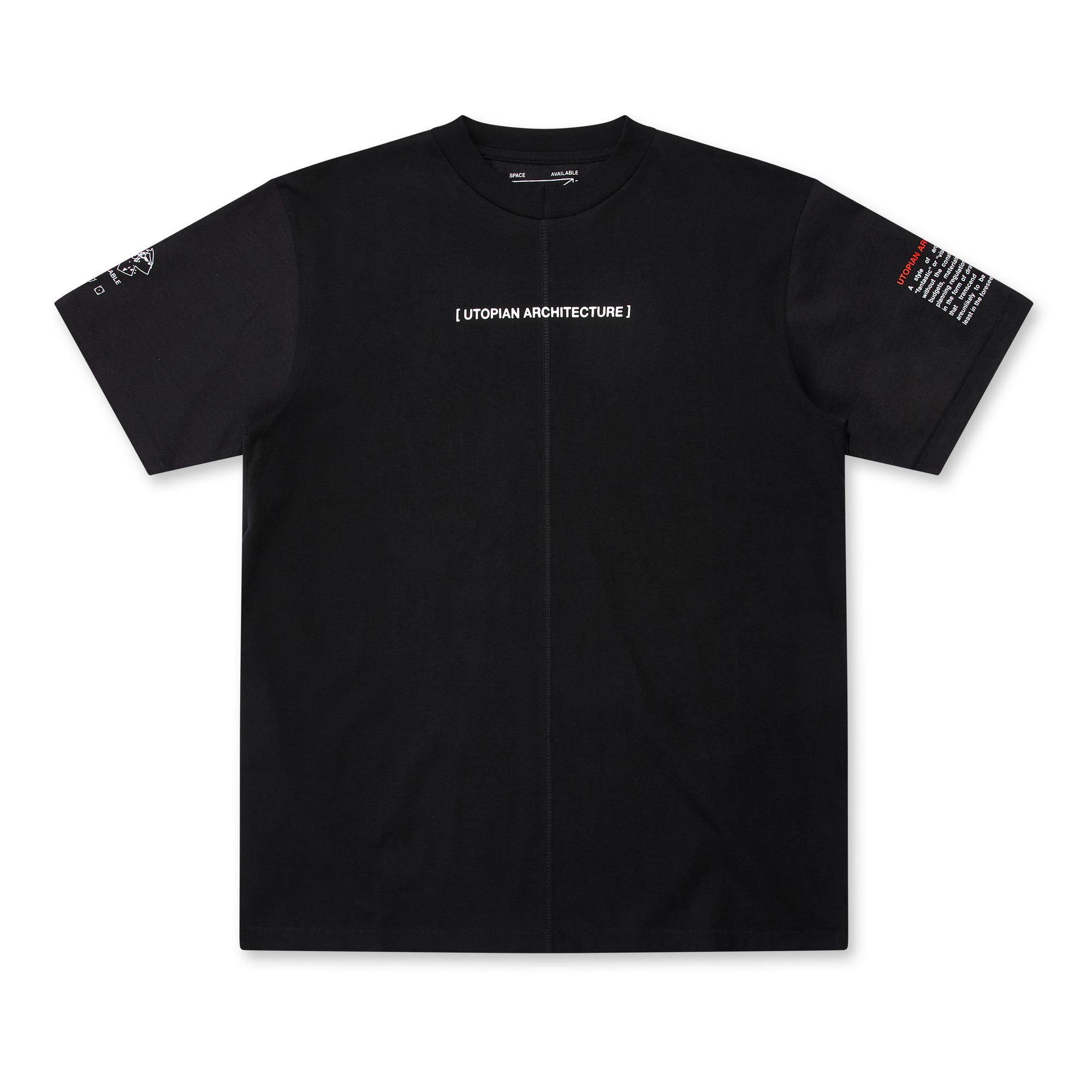 Space Available - Future Living T-Shirt - (Black) view 1, Click to Zoom in