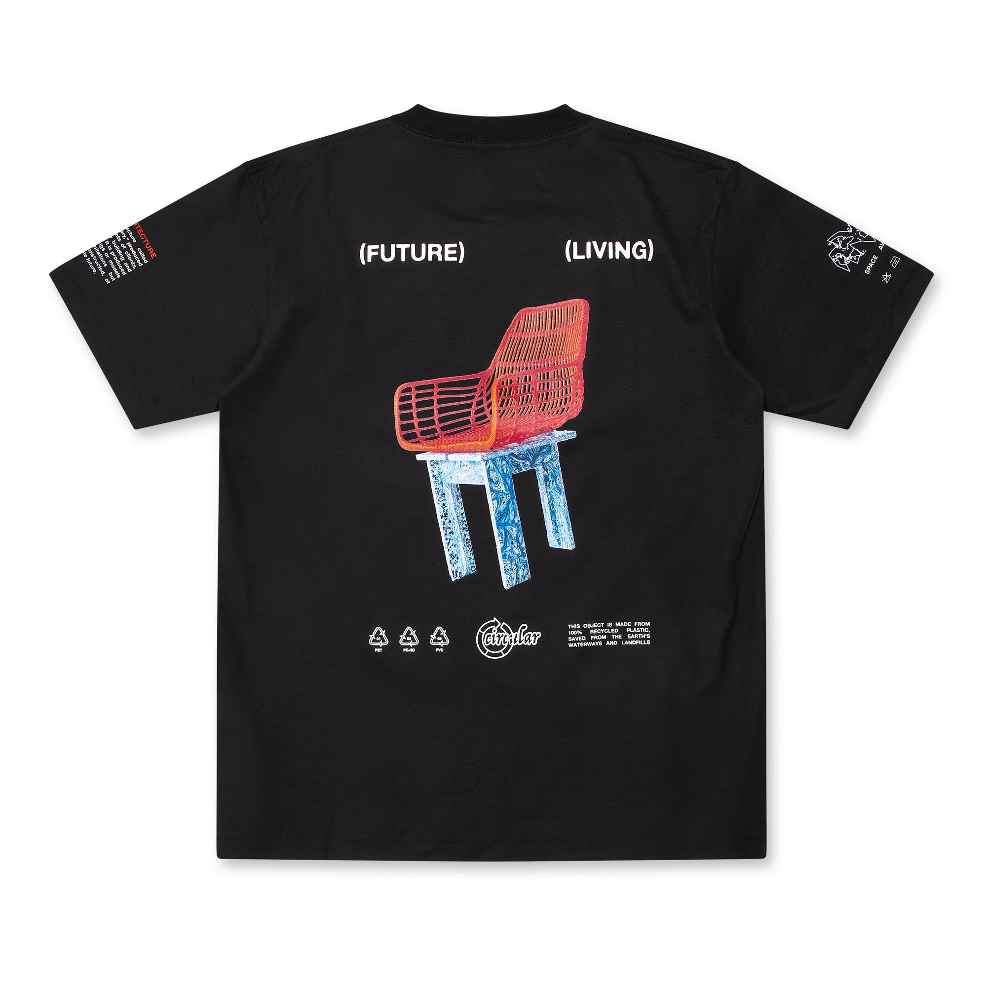 Space Available - Future Living T-Shirt - (Black) view 2, Click to Zoom in