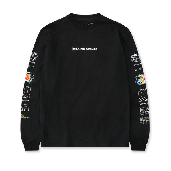 Space Available - Making Space Effect Longsleeve T-Shirt - (Black)