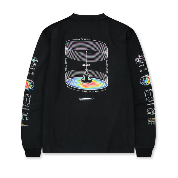 Space Available - Making Space Effect Longsleeve T-Shirt - (Black)