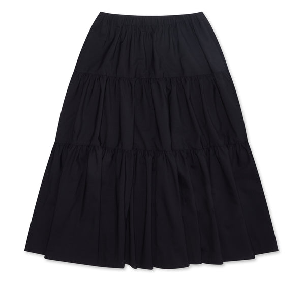 tao - Women’s Tiered Midi Skirt - (Black)