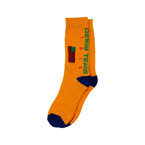 Denim Tears - 1619 Pan African Flag Sock - (Orange)