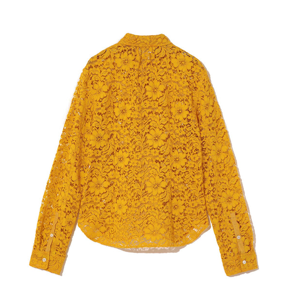 Undercover - Women’s Embroidered Lace Shirt - (Yellow)
