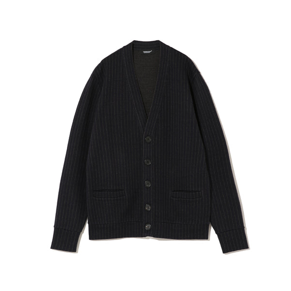 Undercover - Men’s Plaid Cardigan - (Navy Stripe)