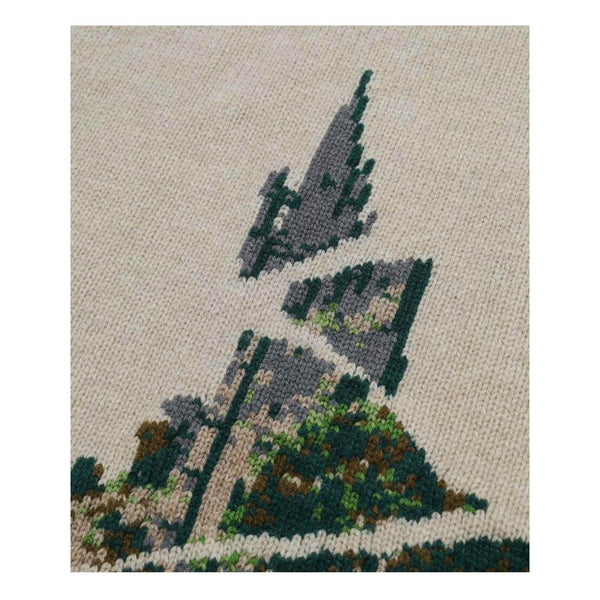 Undercover - Men’s Landscape Stole - (Light Beige)
