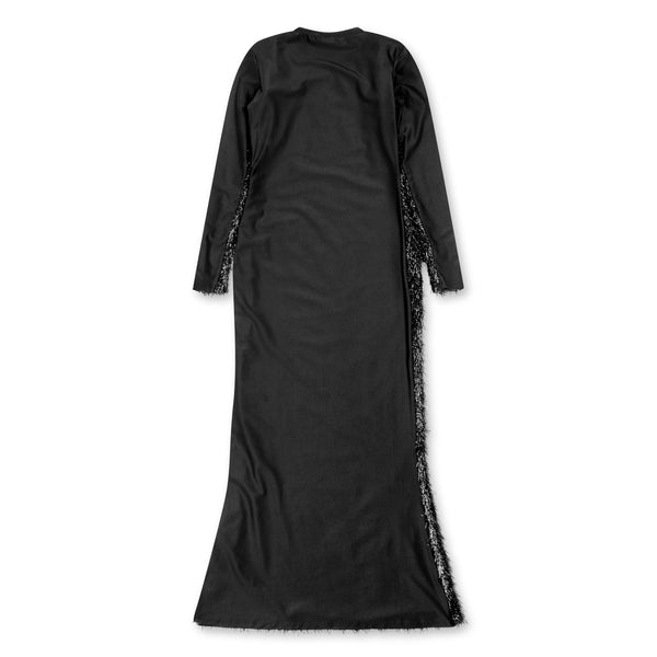 Vaquera - Women’s Frizzy Bodycon Dress - (Black)