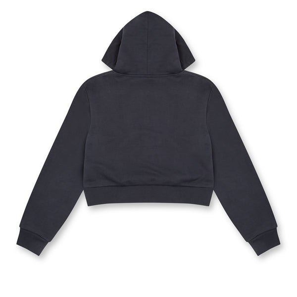 Vaquera - Women’s Cropped Zip Hoodie - (Phantom)