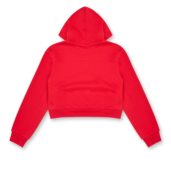 Vaquera - Women’s Cropped Zip Hoodie - (Red)
