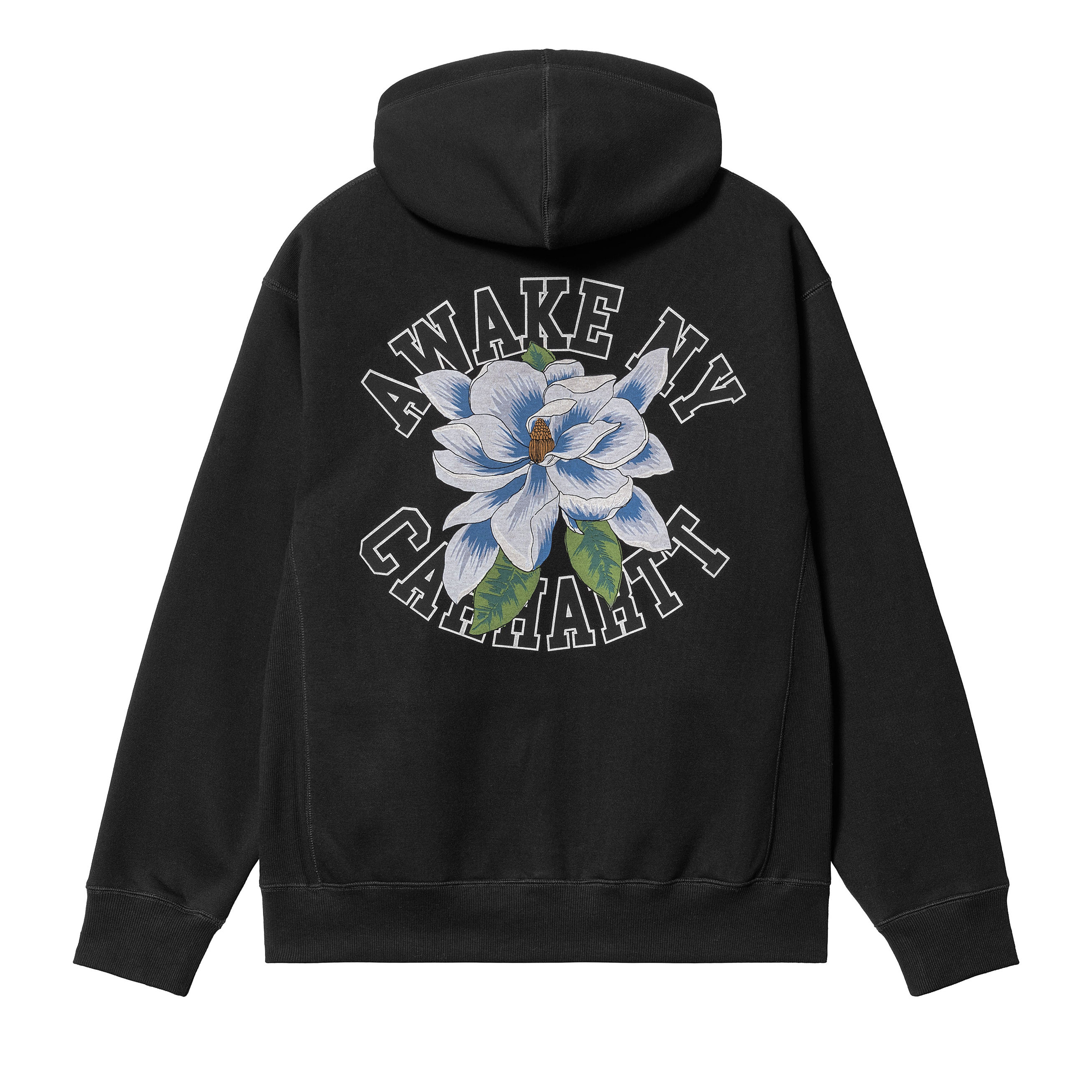 Awake NY: Carhartt WIP Printed Hoodie (Black) | Dover Street
