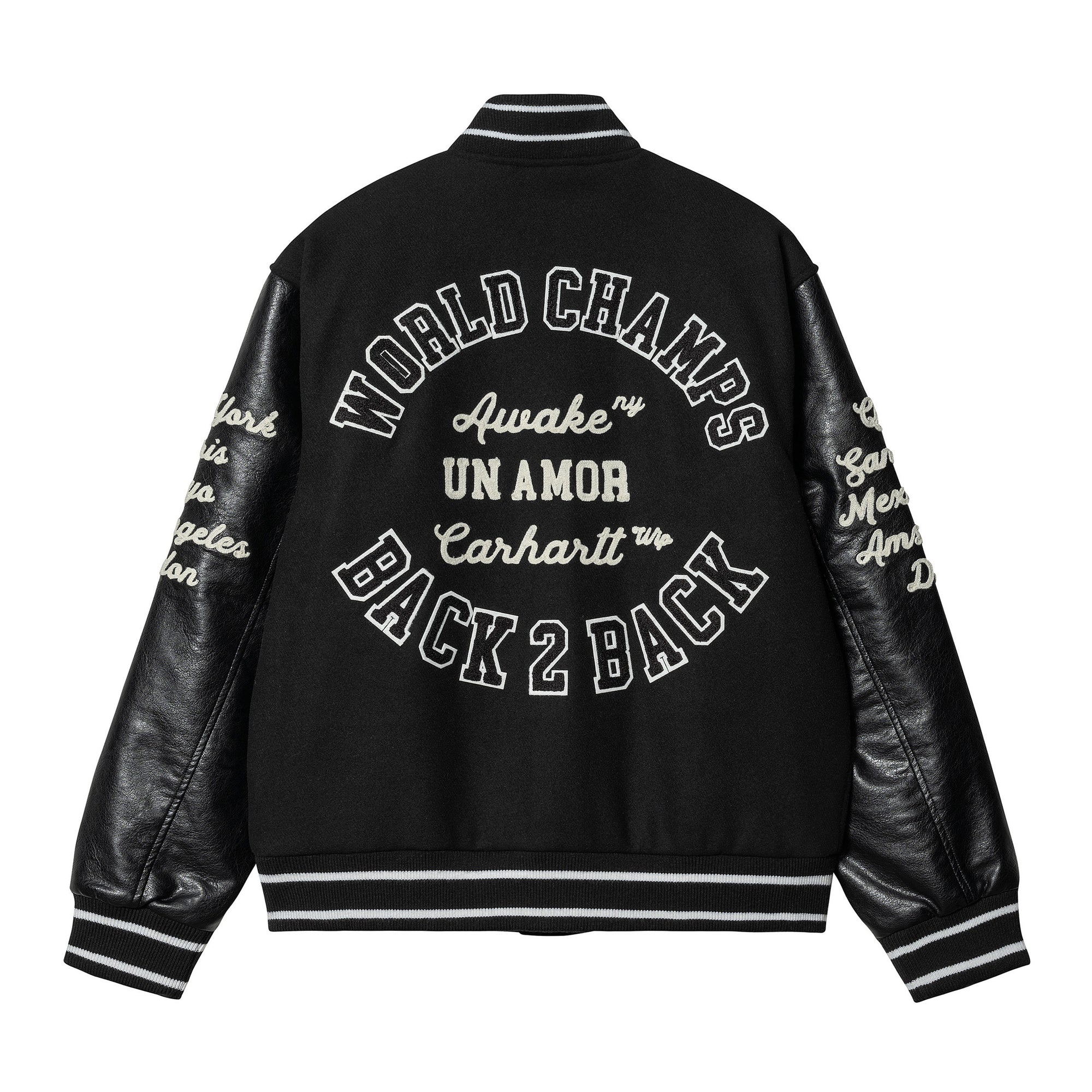 Awake NY - Carhartt WIP Teddy Jacket - (Black) view 2, Click to Zoom in