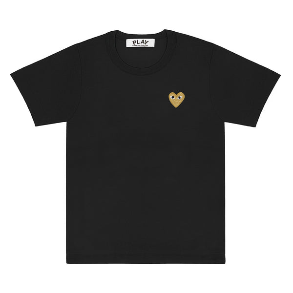 Play - Gold Heart T-Shirt - (Black)
