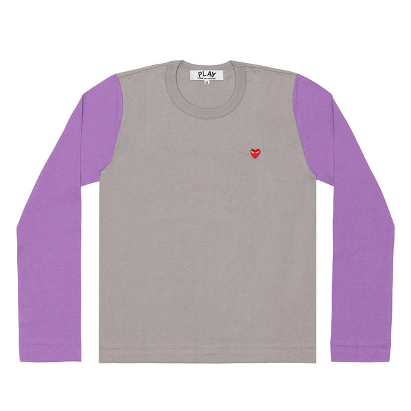 Play - Bi-Colour T-Shirt - (Grey/Purple)