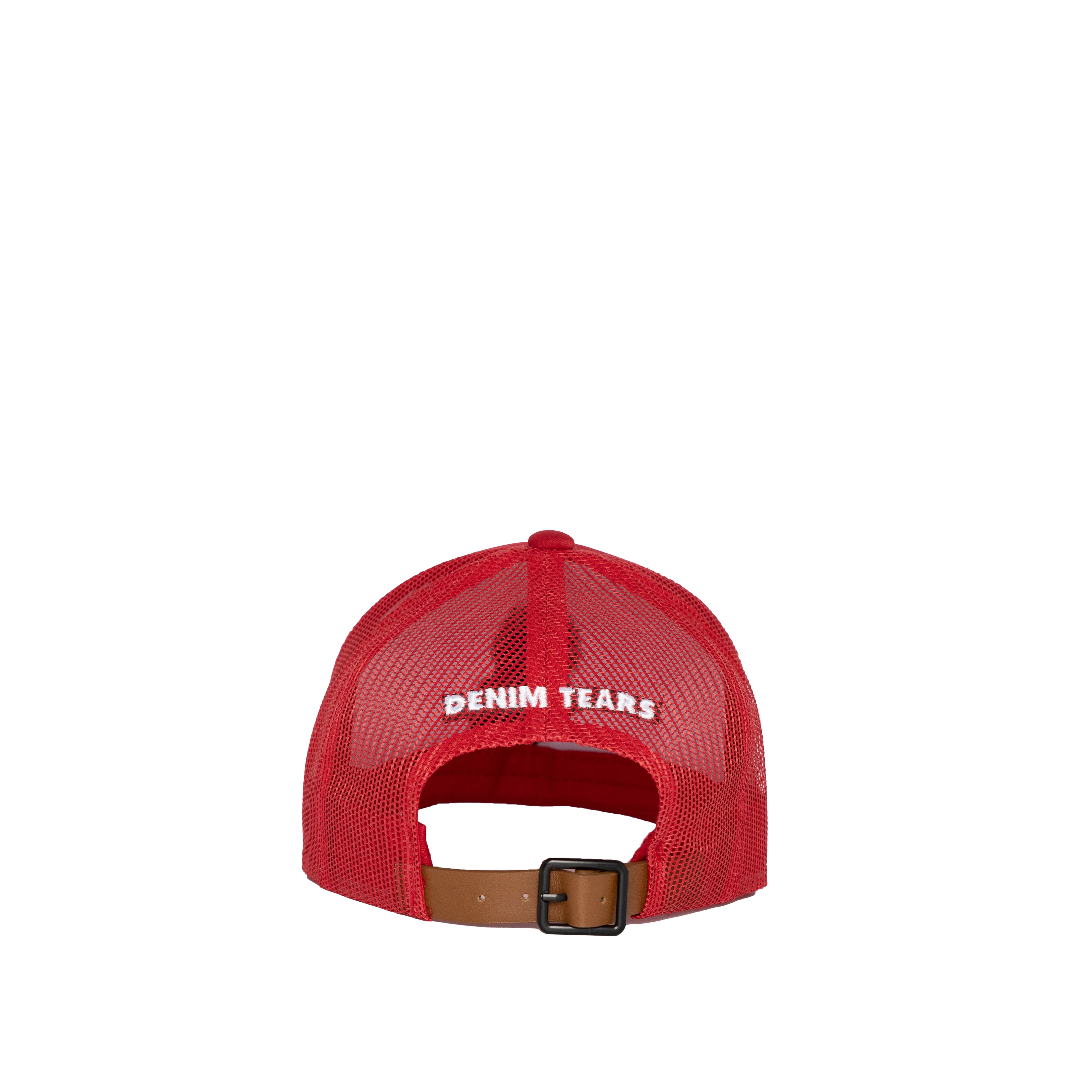 Denim Tears Men's Crown Made Of Cotton Trucker H (Red) | Dover