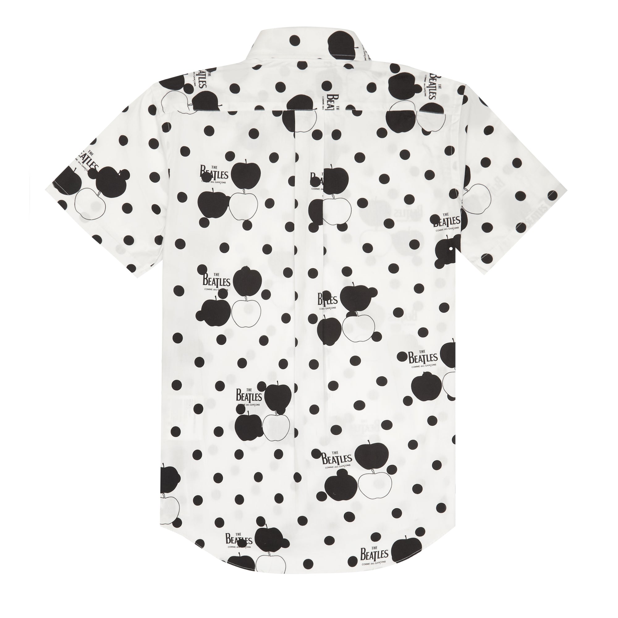 CDG Beatles - Shirt - (White with Black/Green Apples) view 2