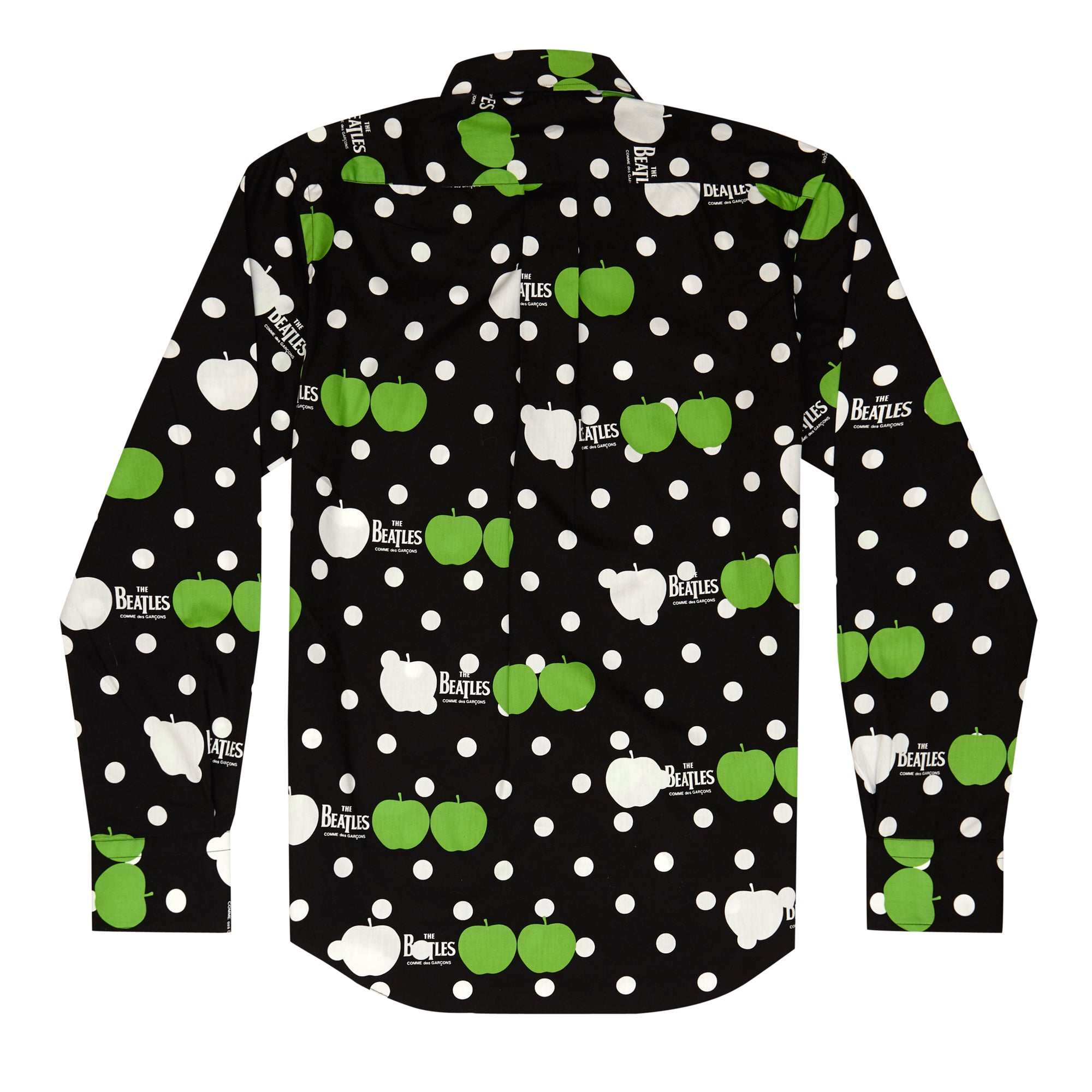 CDG Beatles - Shirt - (Black with Green/White Apples)