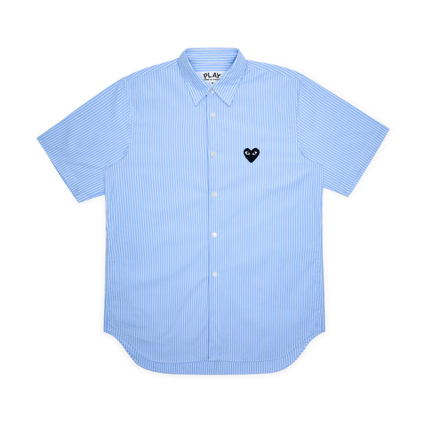 Play - Striped Short Sleeve Shirt - (Light Blue)