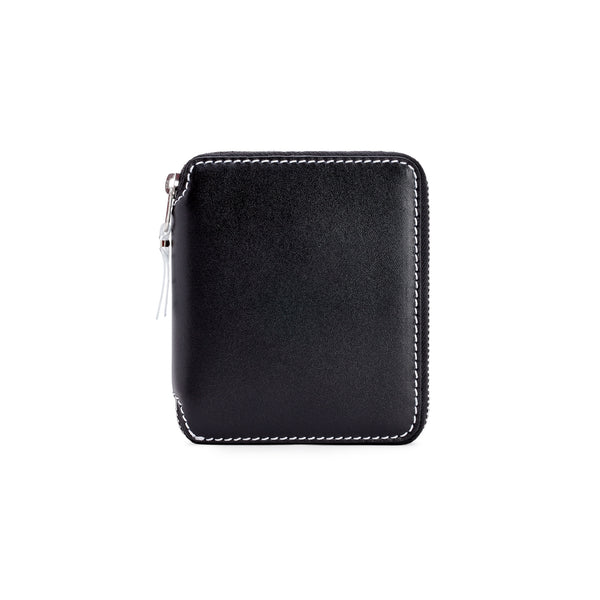 CDG Wallet - Transparent Inside Full Zip Around Wallet - (Black SA2100TI)
