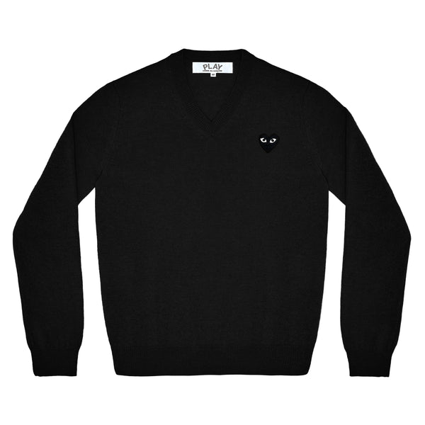 Play - Black V Neck Sweater - (Black)