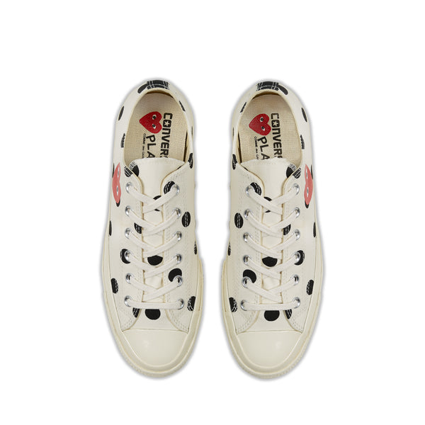 Play Converse - Polka Dot Red Heart Chuck Taylor All Star ’70 Low Sneakers - (White)