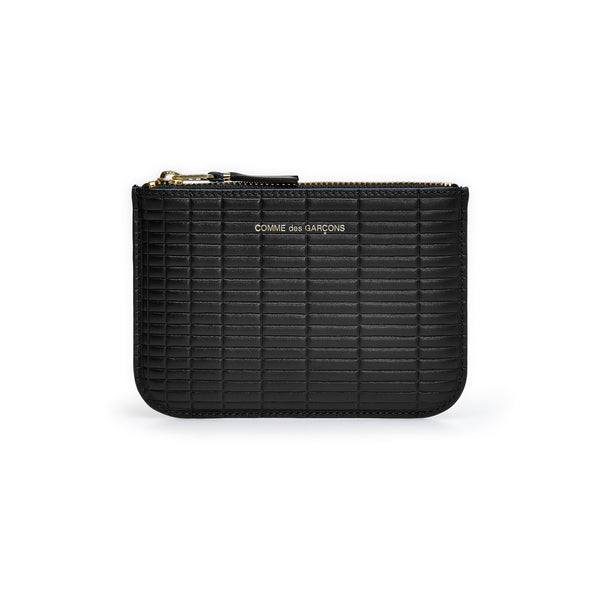 CDG Wallet - Brick Wallet Zip Pouch - (Black SA8100BK)