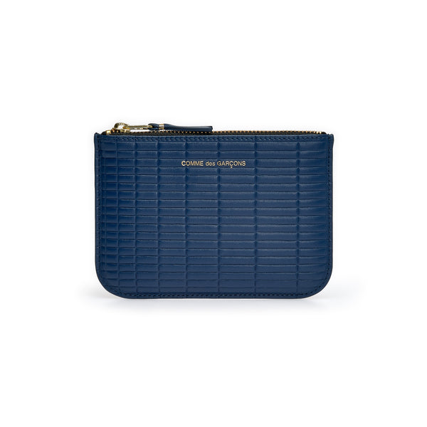 CDG Wallet - Brick Wallet Zip Pouch - (Blue SA8100BK)